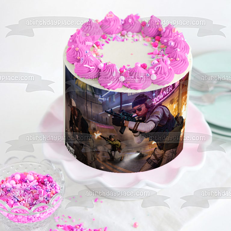 Call of Duty Black Ops Cold War Miami Alex Mason Edible Cake Topper Image ABPID53404