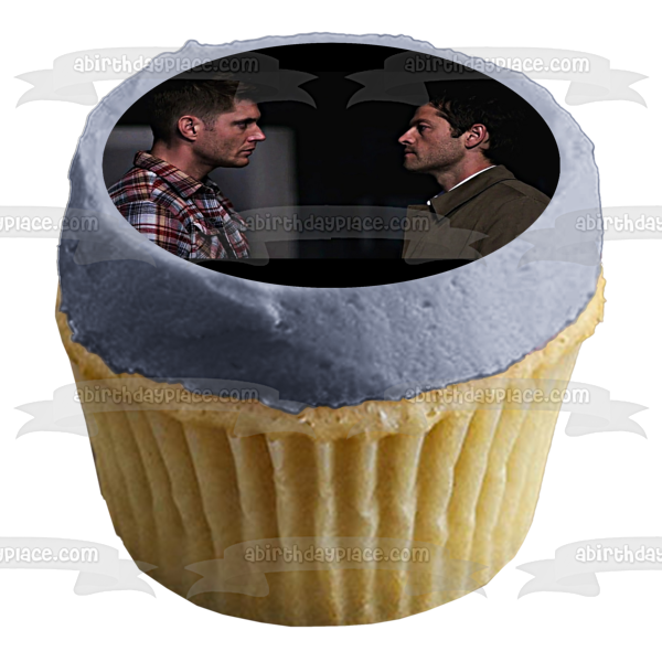 Imagen comestible para decoración de tarta sobrenatural de Dean Castiel ABPID53287 