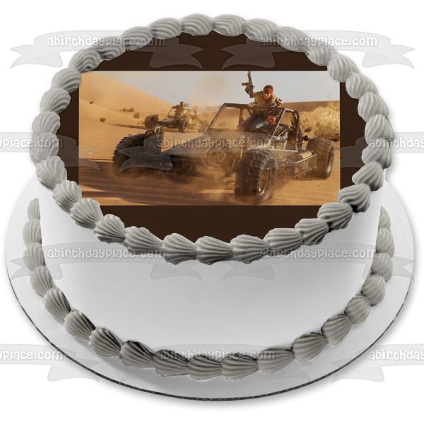 Call of Duty Black Ops Cold War Satellite Edible Cake Topper Image ABPID53405