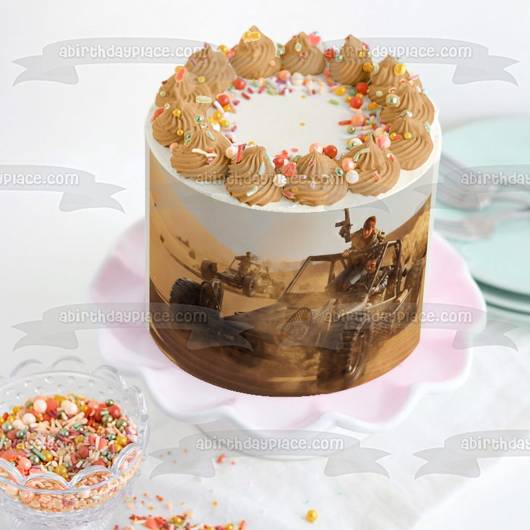 Imagen comestible para tarta comestible con satélite de la Guerra Fría de Call of Duty Black Ops ABPID53405 