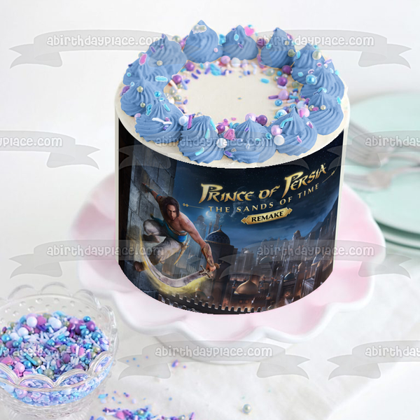 Prince of Persia the Sands of Time Remake Video Game Cover Edible Cake Topper Image ABPID53410