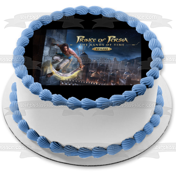 Prince of Persia the Sands of Time Remake Video Game Cover Edible Cake Topper Image ABPID53410