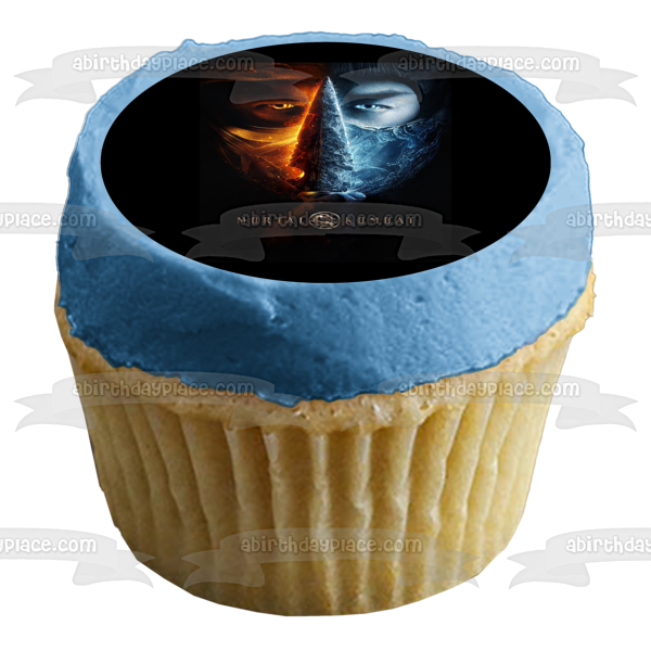Mortal Kombat Movie Poster Edible Cake Topper Image ABPID53711