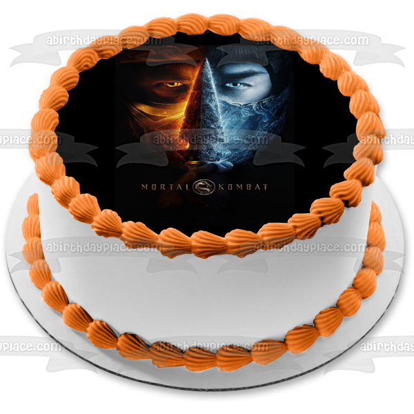 Mortal Kombat Movie Poster Edible Cake Topper Image ABPID53711