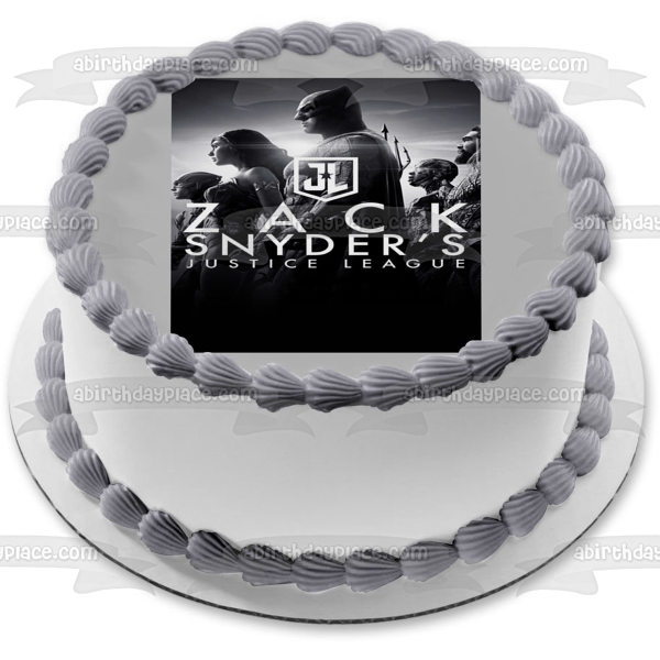 Zack Snyder's Justice League Edible Cake Topper Image ABPID53782