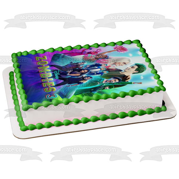 Disney Zombies 3 Zed and Addison Edible Cake Topper Image ABPID56489