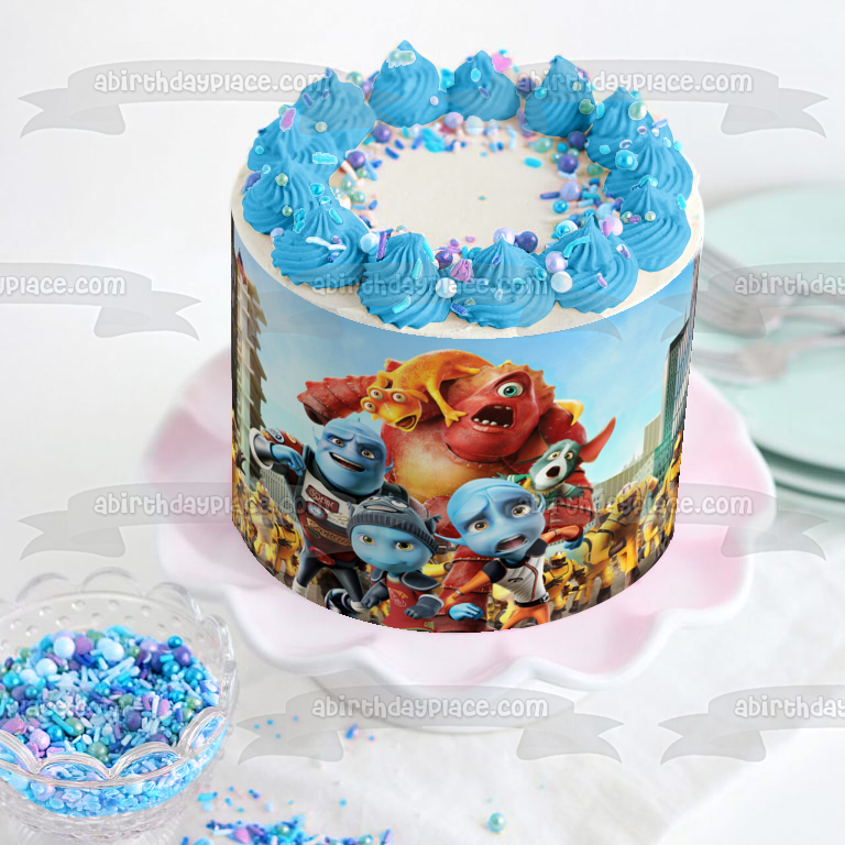 Escape del Planeta Tierra Scorch Gary Lena Kip Imagen comestible para decoración de tarta ABPID53837 