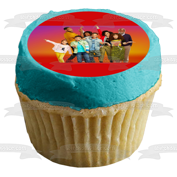 Family Reunion Season 3 Cocoa Moz Jade Shaka Mazzi Ami M'Dear Grandpa Edible Cake Topper Image ABPID53841