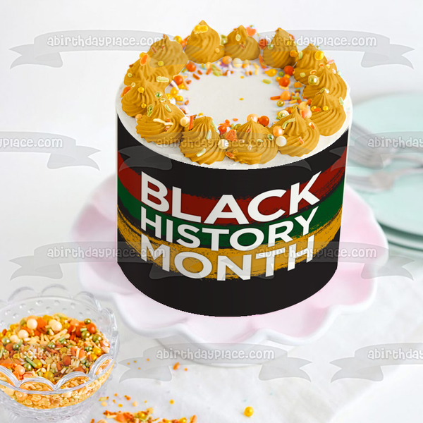 Black History Month Edible Cake Topper Image ABPID53568