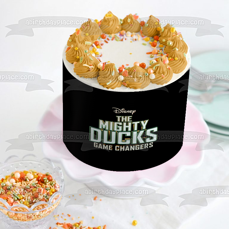 Disney The Mighty Ducks: Game Changer Logo Edible Cake Topper Image ABPID53845