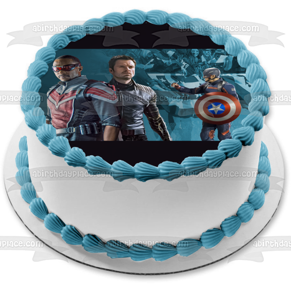 The Falcon and the Winter Soldier Edible Cake Topper Image ABPID53847