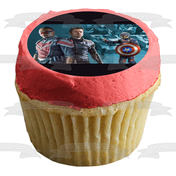 The Falcon and the Winter Soldier Edible Cake Topper Image ABPID53847