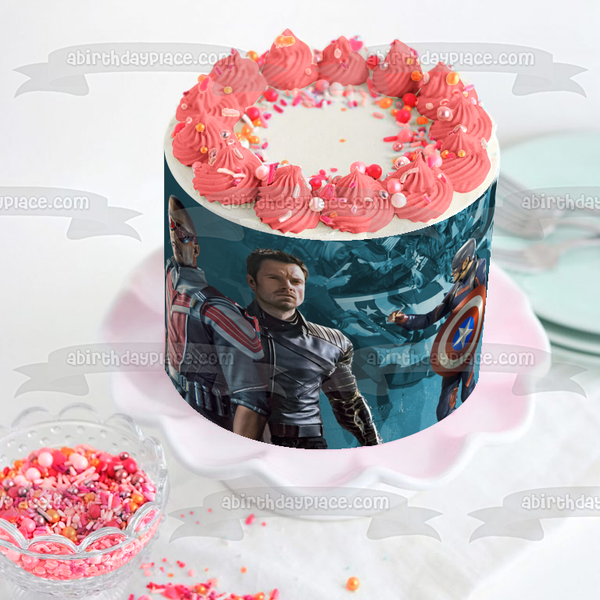 The Falcon and the Winter Soldier Edible Cake Topper Image ABPID53847