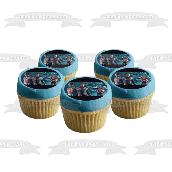 The Falcon and the Winter Soldier Edible Cake Topper Image ABPID53847