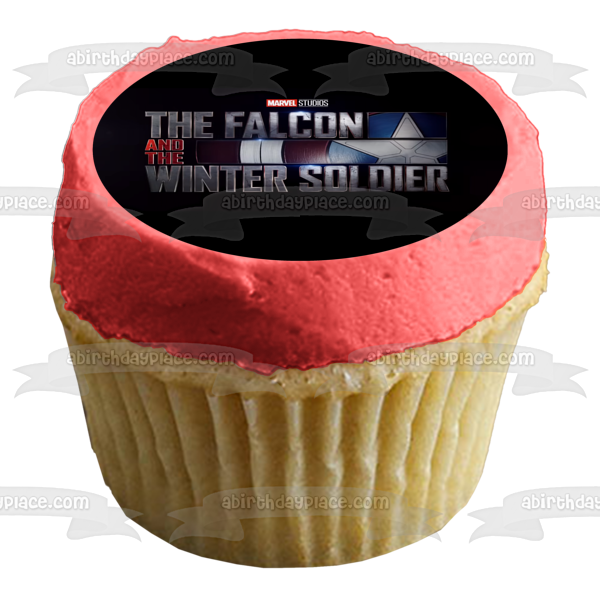 The Falcon and the Winter Soldier Logo Marvel Studios Edible Cake Topper Image ABPID53848