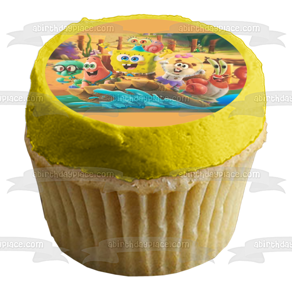Kamp Koral: SpongeBob’s Under Years Sandy Patrick Squidword Mr. Krabs Gary Edible Cake Topper Image ABPID53869