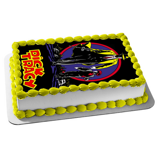 Dick Tracy Detective Film Noir Poster Edible Cake Topper Image ABPID53618