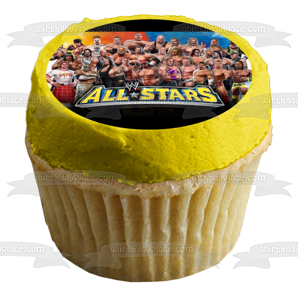 Wwa World Wrestling All Stars Brian Adams Lex Luger Shark Boy Edible Cake Topper Image ABPID53620