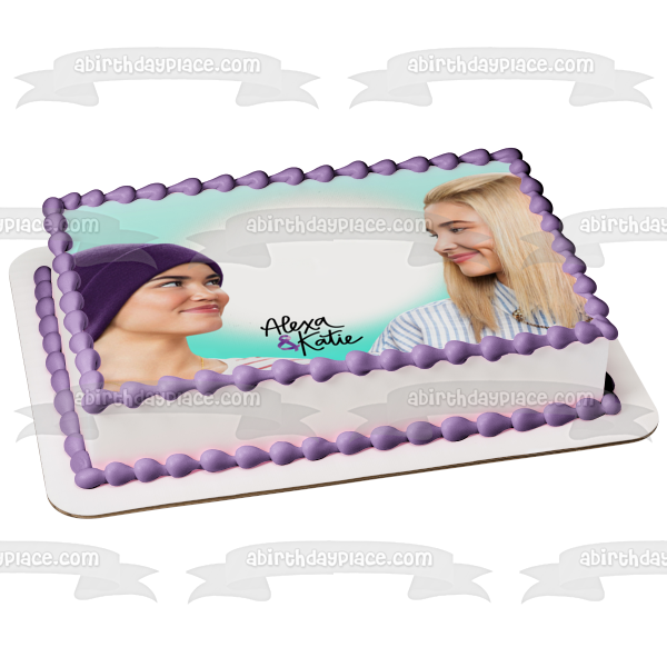 Alexa and Katie They Are Best Friends Edible Cake Topper Image ABPID56501