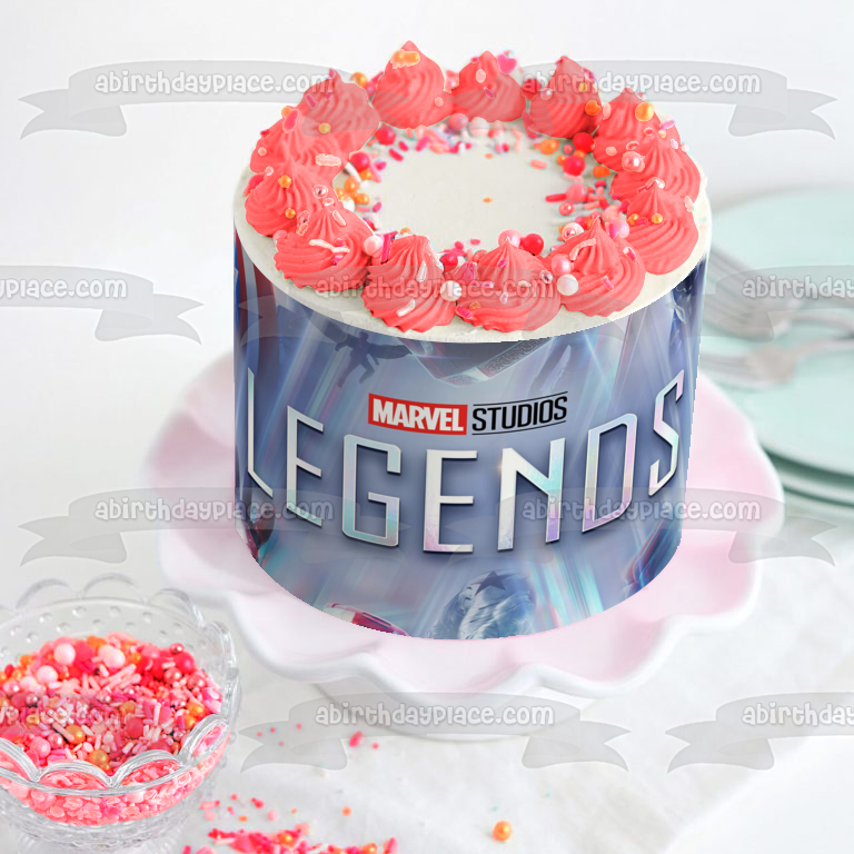 Imagen de decoración comestible para tarta de Leyendas de Marvel Studios ABPID53900 