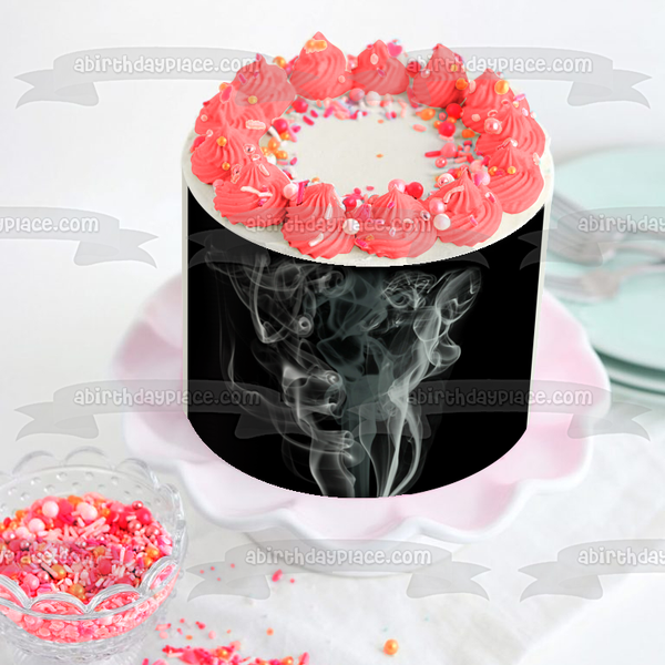 Abstract Smoke What Do You See Edible Cake Topper Image ABPID53633