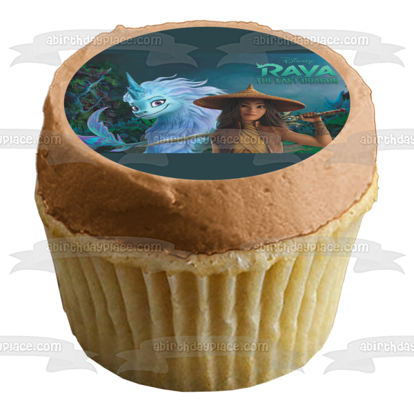 Imagen comestible para decoración de tarta de Raya y el último dragón Sisu ABPID53902 