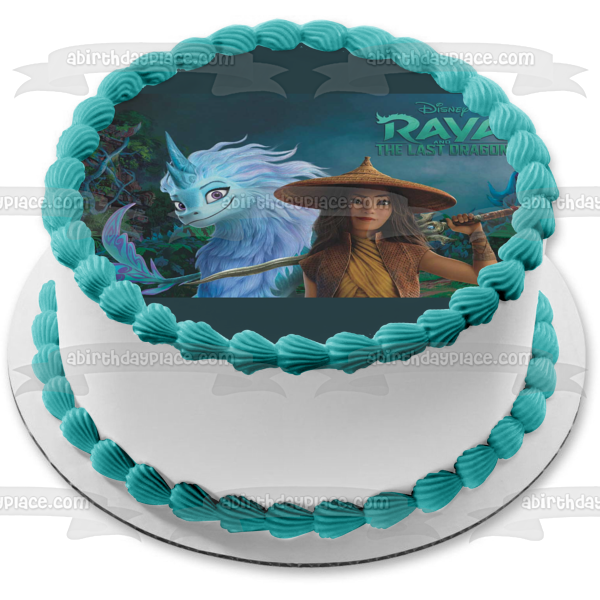 Imagen comestible para decoración de tarta de Raya y el último dragón Sisu ABPID53902 