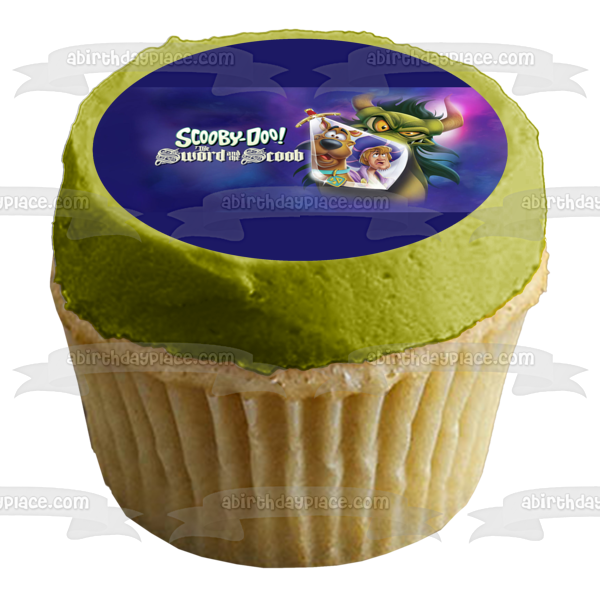 Scooby-Doo! The Sword and the Scoob Shaggy Green Dragon Edible Cake Topper Image ABPID53910