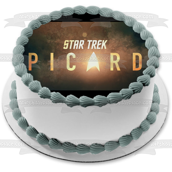 Star Trek Picard Logo Edible Cake Topper Image ABPID53652