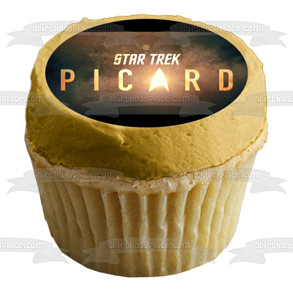 Star Trek Picard Logo Edible Cake Topper Image ABPID53652