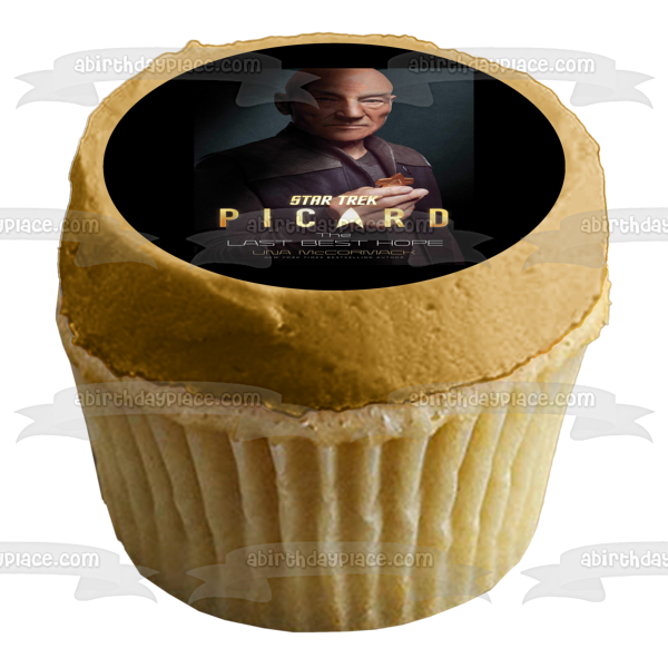 Star Trek Picard the Last Best Hope Book Cover Edible Cake Topper Image ABPID53655