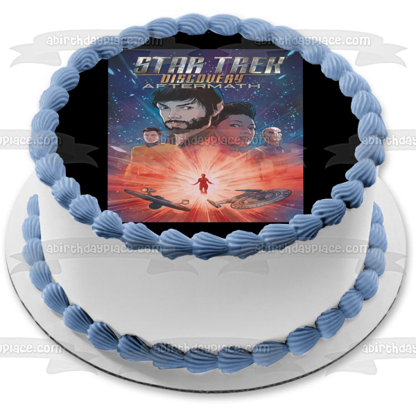 Star Trek Discovery Aftermath Spock Michael Pike Saruu Edible Cake Topper Image ABPID53657