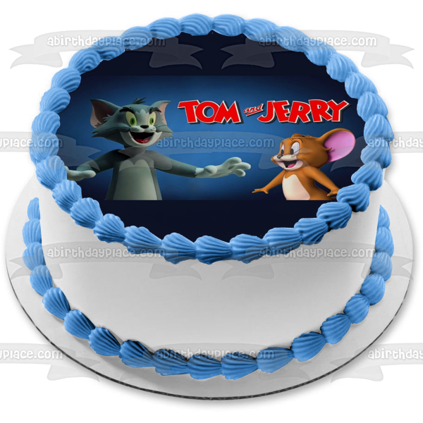 Imagen comestible para decoración de tarta de la película Tom y Jerry ABPID53940 