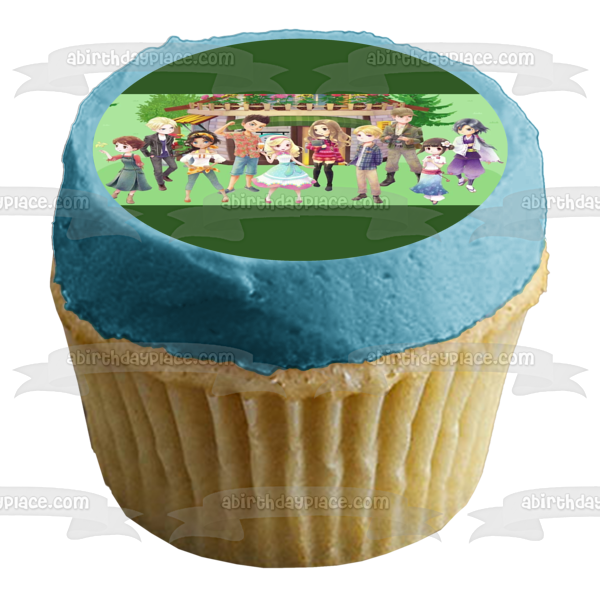 Story of Seasons Damon Lori Ralph Edible Cake Topper Image ABPID53951