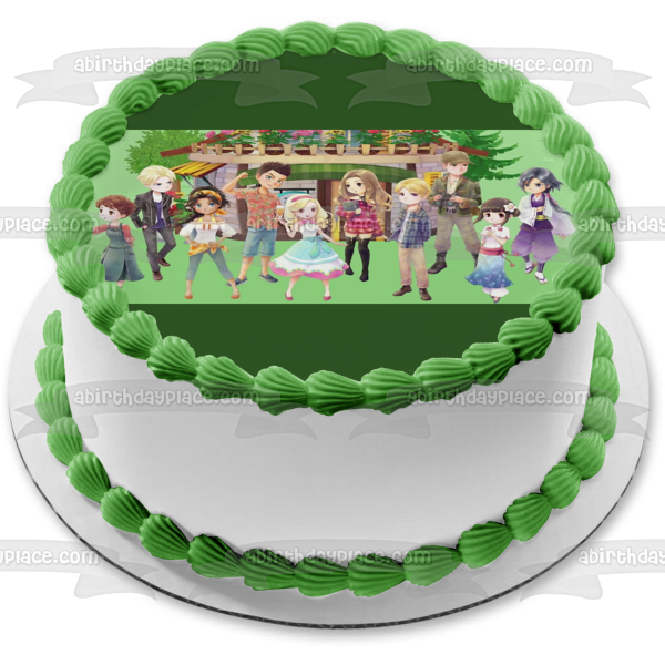 Story of Seasons Damon Lori Ralph Edible Cake Topper Image ABPID53951