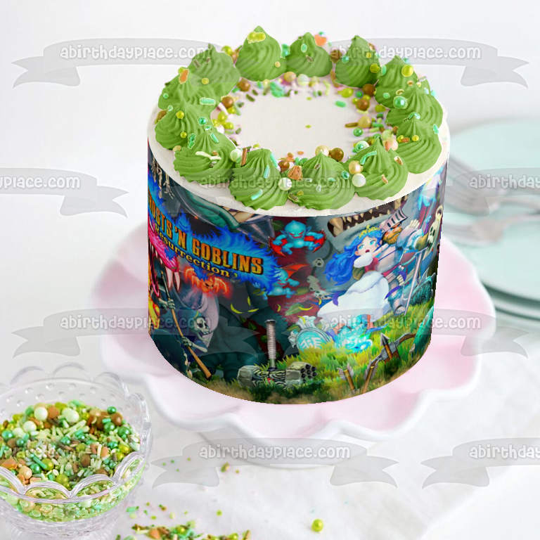 Ghosts N' Goblins Resurrection Arthur Princess Edible Cake Topper Image ABPID53974