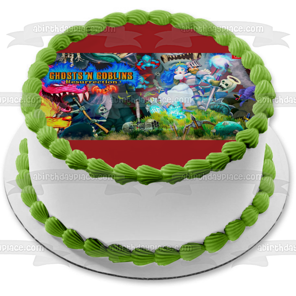 Ghosts N' Goblins Resurrection Arthur Princess Edible Cake Topper Image ABPID53974