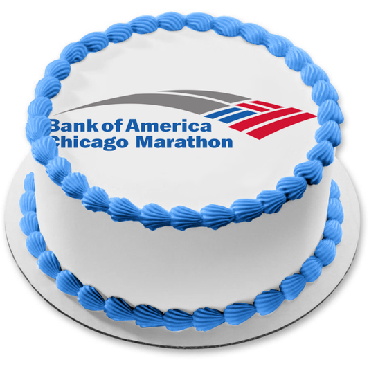 Chicago Marathon Logo Edible Cake Topper Image ABPID54267