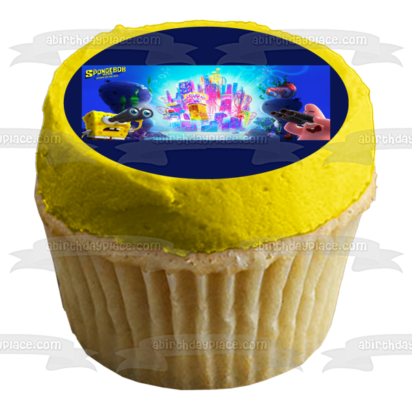 The SpongeBob Movie: Sponge on the Run SpongeBob Patrick with Binoculars Edible Cake Topper Image ABPID54009