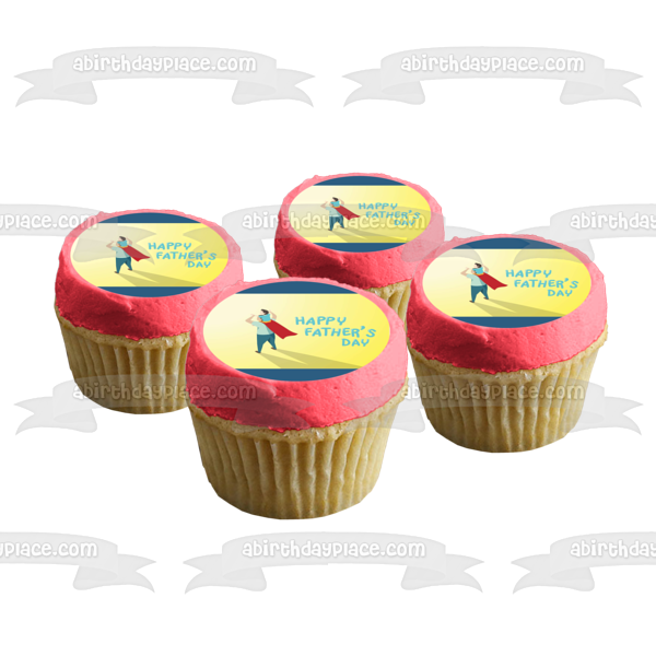 24 Personalised Pre-Cut Gone Fishing Edible Birthday Cupcake Toppers Son  Dad Men 