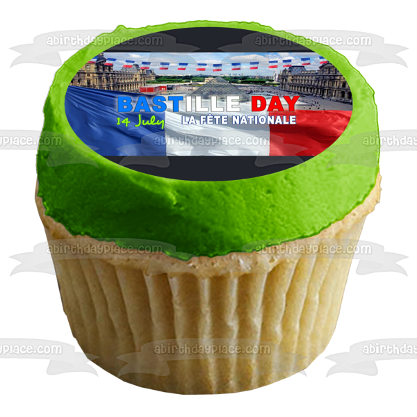 Bastille Day July 14th La Fete Nationale Edible Cake Topper Image ABPID54124