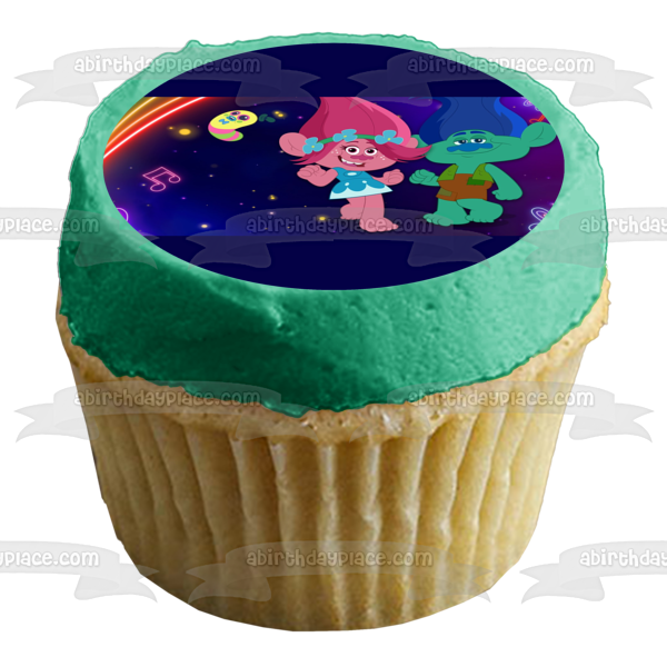 Trolls: Trolls Topia Poppy Branch Mr. Dinkles Edible Cake Topper Image ABPID54375