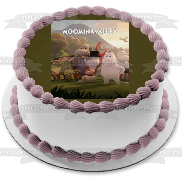 Moominvalley Moominpapa Moominmama Snork Maiden Moomintroll Edible Cake Topper Image ABPID54385