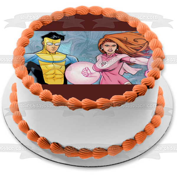 10+ Best Invincible Birthday Cake Ideas and Designs (2025) 12 Invincible Omni-Man Samantha Eve Edible Cake Topper Image ABPID54391 – A Birthday Place