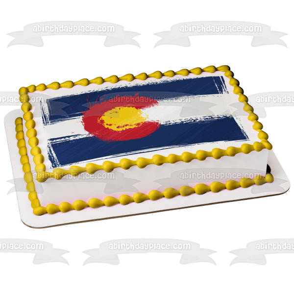Colorado Day Edible Cake Topper Image ABPID54149