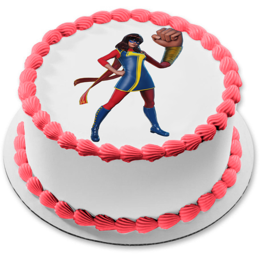Ms. Marvel Large Fist Edible Cake Topper Image ABPID54397