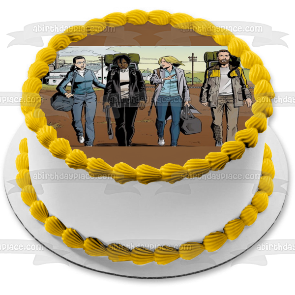 Y: El último hombre Beth Brown Hero Brown Agent 355 Yorick Brown Ampersand Adorno comestible para tarta Imagen ABPID54399 