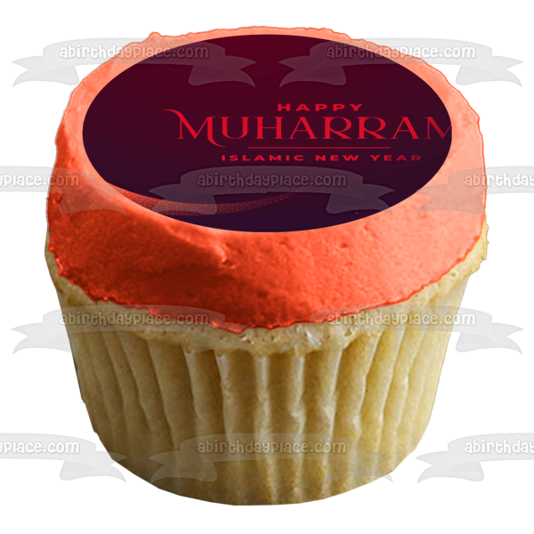 Happy Muharram Islamic New Year Edible Cake Topper Image ABPID54162