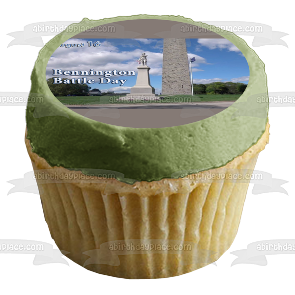Bennington Battle Day Vermont Bennington Battle Day Monument Edible Cake Topper Image ABPID54169