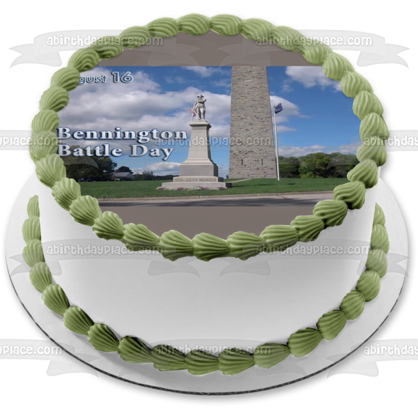 Bennington Battle Day Vermont Bennington Battle Day Monument Edible Cake Topper Image ABPID54169
